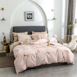 Bộ chăn ga gối tencel 40s họa tiết