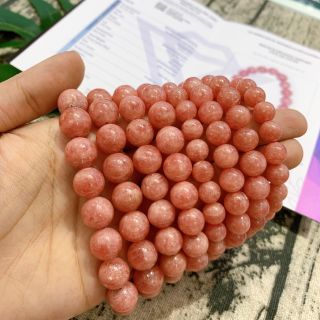 Vòng Tay Hạt Đá Hoa Anh Đào 8 ly - Trang Sức Phong Thủy