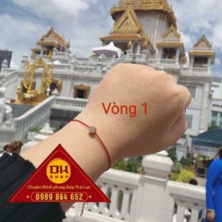 VÒNG TAY CHỈ ĐỎ NẠM ĐÁ TOPAX giá sỉ