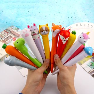Bút squishy gel mực đen dễ thương