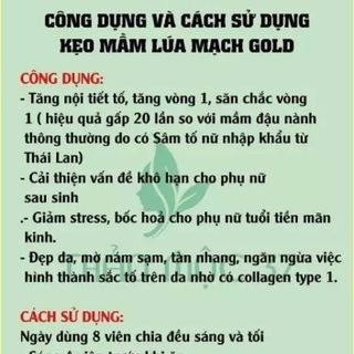 Kẹo Mầm Lúa Mạch Gold