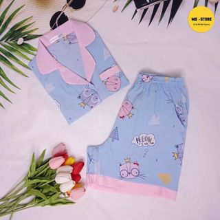 Đồ bộ pijama lụa hàn đùi giá sỉ