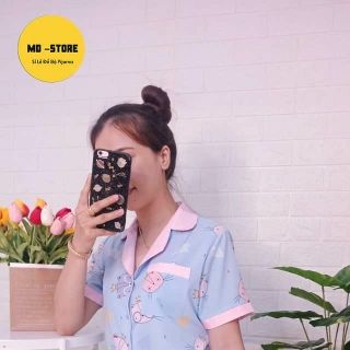 Đồ bộ pijama lụa hàn đùi