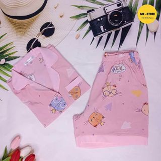 Đồ bộ pijama lụa hàn đùi