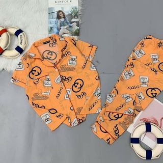 Đồ bộ pijama lụa thái tay ngắn quần dài