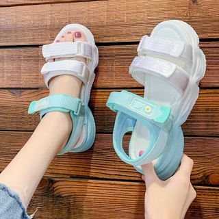 Giày sandal loang màu