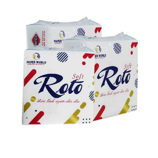 KHĂN GIẤY ĂN NAPKIN ROTO SOFT100 (100 TỜ/GÓI)