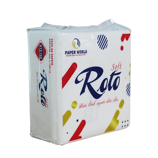 KHĂN GIẤY ĂN NAPKIN ROTO SOFT100 (100 TỜ/GÓI)