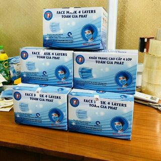 KHẨU TRANG TOÀN GIA PHÁT 4 LỚP