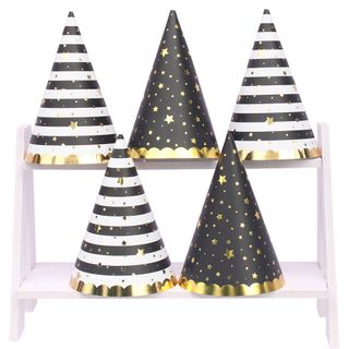 Nón giấy sinh nhật - gold ánh kim