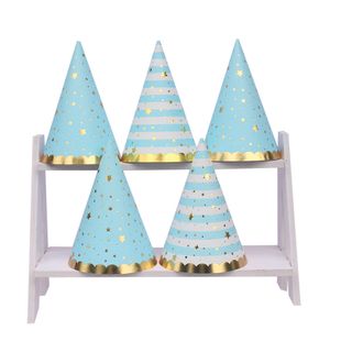 Nón giấy sinh nhật - gold ánh kim