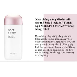 Kem chống nắng MISHA ALL-AROUND SAFE BLOCK SPF50+