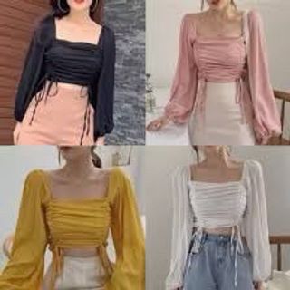 Áo kiểu rút dây