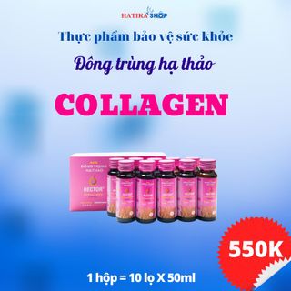 Nước Đông Trùng Hạ Thảo Collagen Hộp 10 Lọ X 50ml