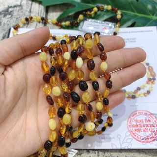 Vòng Tay Hổ Phách Amber Thiên Nhiên Cho Bé - ĐQMP