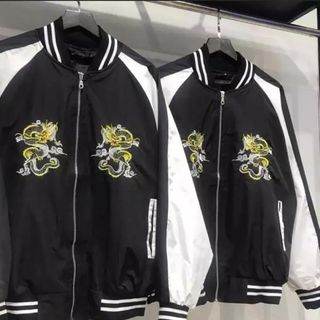 Áo khoác bomber thêu rồng