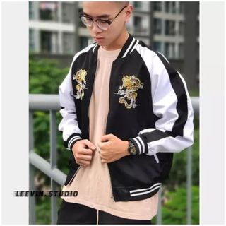 Áo khoác bomber thêu rồng