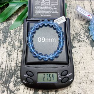 Vòng Tay Hạt Đá Topaz Xanh Dương 10 ly (mm) - Trang Sức Phong Thủy