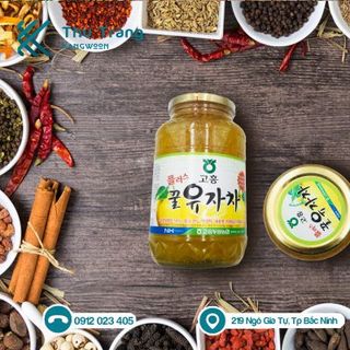 Mật ong chanh đào Hàn Quốc món quà sức khỏe