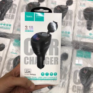 Tẩu sạc trên Ô tô Hoco Z34