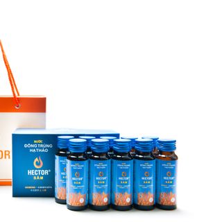 Nước Đông Trùng hạ Thảo Hector Sâm 10 Lọ Thủy Tinh 50ml