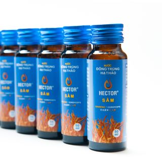 Nước Đông Trùng hạ Thảo Hector Sâm 10 Lọ Thủy Tinh 50ml