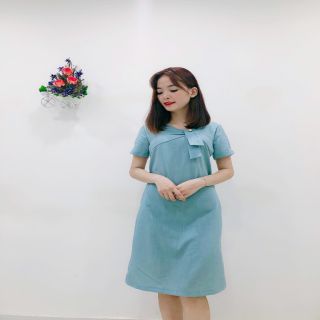 váy dáng suông chất liệu đũi tự nhiên