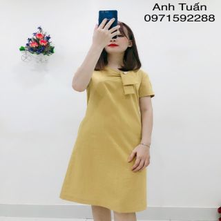 váy dáng suông chất liệu đũi tự nhiên