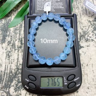 Vòng Tay Hạt Đá Topaz Xanh Dương 8 ly - Trang Sức Phong Thủy