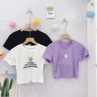Áo croptop thêu hoa