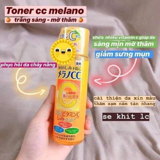 Toner nước hoa hồng trị thâm nám, cải thiện da không đều màu CC Melano - Nhật Bản