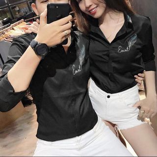 SƠ MI NAM ĐEN TRẮNG IN HỌA TIẾT