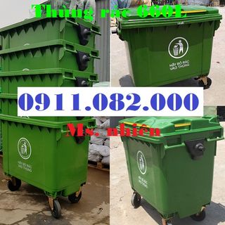 Bán thùng rác 660 lít giá rẻ tại cần thơ- thùng rác 4 bánh xe- giá sỉ