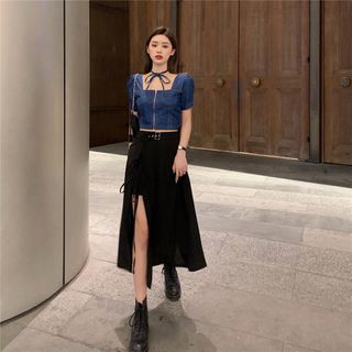 {HOT HIT TIKTOK} CHÂN VÁY MIDI KÈM ĐAI SIÊU HOT HIT