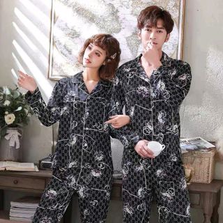 Đồ ngủ pijama tdqd đôi GG lụa QC siêu sang