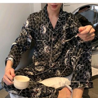 Đồ ngủ pijama tdqd đôi GG lụa QC siêu sang