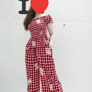 Đồ bộ ca rô;,hai kiểu; cổ yếm và mocking