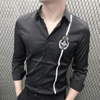 SƠ MI NAM VIỀN DÂY THÊU LOGO
