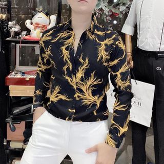 ÁO SƠ MI NAM TAY DÀI HỌA TIẾT