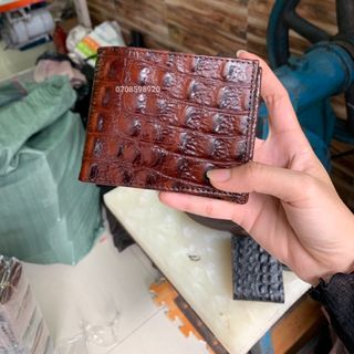 ví da bò dập vân cá 3D