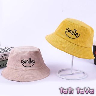 [HÀNG ĐẸP]Mũ Nón Bucket Nam nữ thêu Smile Tatitava