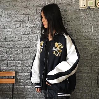 Áo khoác bomber thêu rồng cực chất