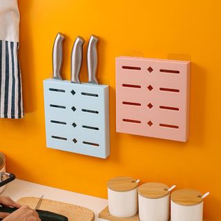 Kệ Dán Tường Đựng Dao Kéo 3 Ngăn