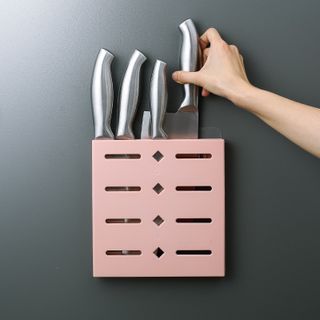 Kệ Dán Tường Đựng Dao Kéo 3 Ngăn