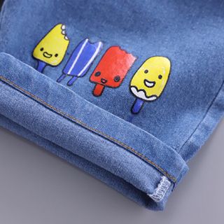 Bộ bé trai áo thun cá sấu + quần short bò