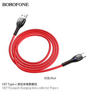 Dây Cáp Sạc Có Đèn Led Báo Sạc CK7 BOROFONE Cổng Type-C 1.2m