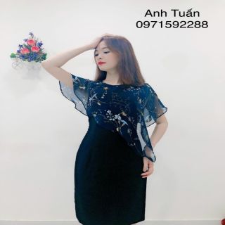 váy đũi cổ hoa von cực xinh cực điệu