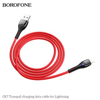 Dây Cáp Sạc Có Đèn Led Báo Sạc CK7 BOROFONE Cổng Lightning 1.2m