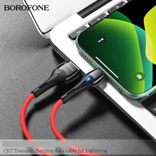 Dây Cáp Sạc Có Đèn Led Báo Sạc CK7 BOROFONE Cổng Lightning 1.2m