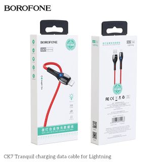 Dây Cáp Sạc Có Đèn Led Báo Sạc CK7 BOROFONE Cổng Lightning 1.2m